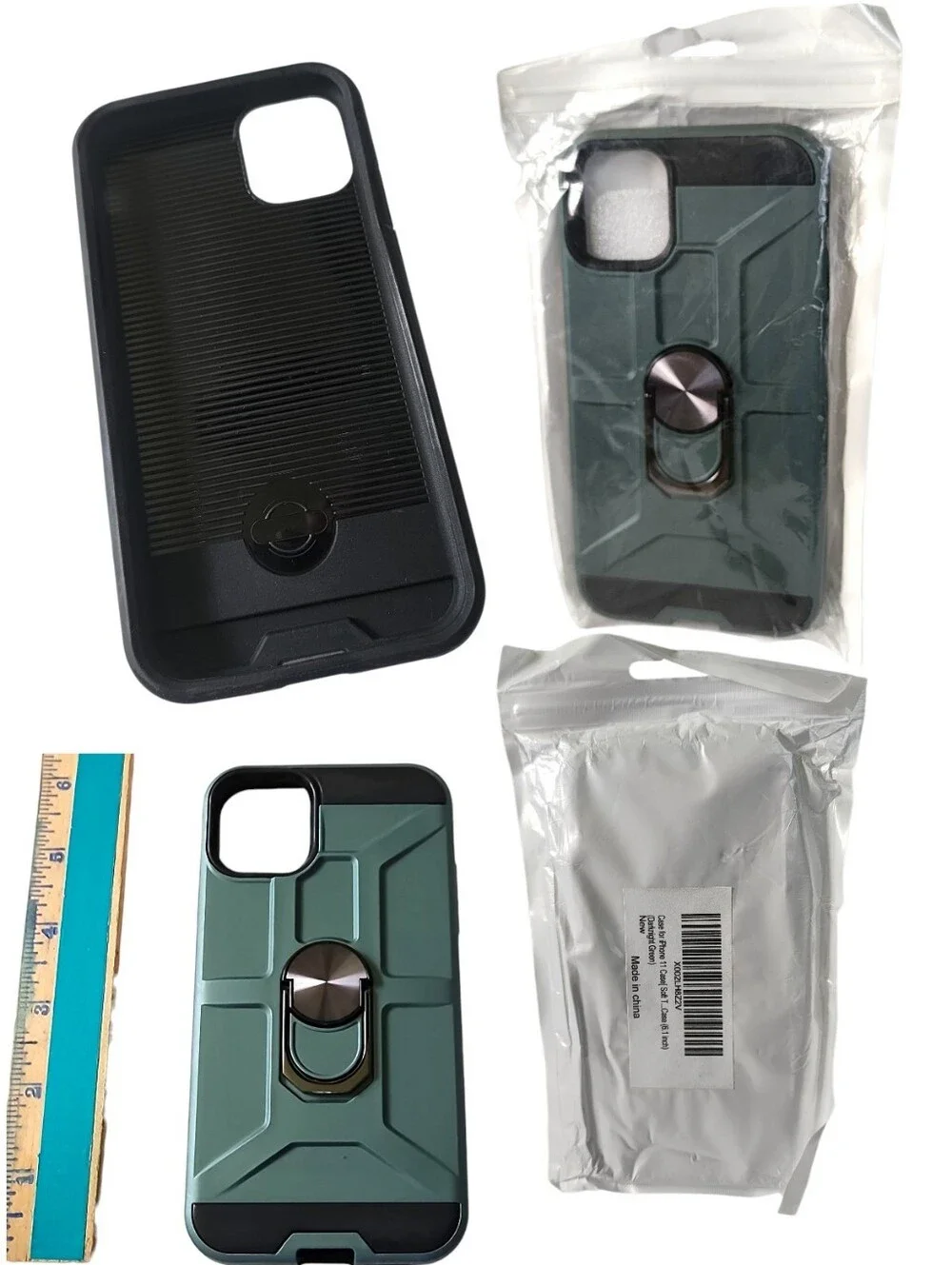 Darknight Sage Green Defender Case & Kickstand For iPhone 11